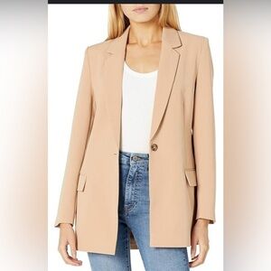 NWT The Drop Blake Long Blazer In Praline color Women’s , Size XS